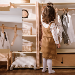 Woodjoy Montessori Cloth Rack – The perfect solution for organizing your child's room with style and functionality.